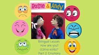Rosie & Andy: Spanish for Kids- Bilingual Lesson - Emotions