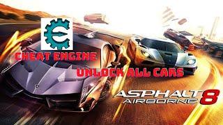 Asphalt 8 :Airborne Unlock All Cars And Unlock All Carrier Cheat Engine l cheat asphalt 8