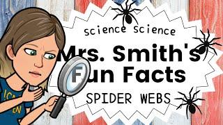 Spider Webs: Mrs. Smith's Fun Science Facts for Kids Elementary Science