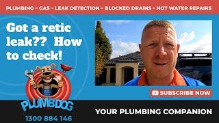 Leak Detection - How to Check for Retic Water Leaks - Plumbdog Plumbing Perth