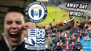 HALIFAX VS SOUTHEND|0-2| BIM PEPPLE INSPIRES SHRIMPERS TO A  FAMOUS WIN AT THE SHAY!!