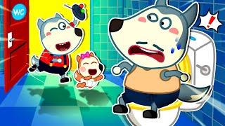 No, Wolfoo! Daddy Need To Go Potty! Compilation Of Good Manner For Kids  Wolfoo Kids Cartoon