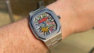 $1,249 Maen x IFL MANHATTAN GRAFFITI 37 70s style sports watch - affordable Patek Cubitus