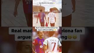 Funny football moment. Real Madrid vs Barcelona