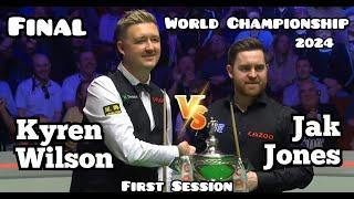 Kyren Wilson vs Jak Jones - World Championship Snooker 2024 - Final - First & Full Session Live