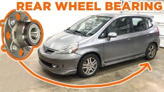 How to: Fix/Replace Rear Wheel Bearing/Hub on Honda Fit 2007-2013