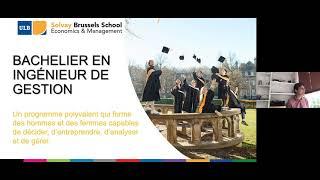 Presentation de la Solvay Brussels School of Economics and Management