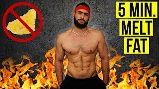 Do This For 5 Minutes to Burn Body Fat FAST! (Body Weight ONLY Fat Destroyer Home Workout)