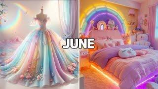 Choose Your Birthday Month and see your Dress and Bedroom️ || #trending #viral #video