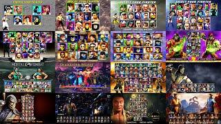 MORTAL KOMBAT 1 - 1 (1992 - 2023) / Evolution of the character selection screen / 4K