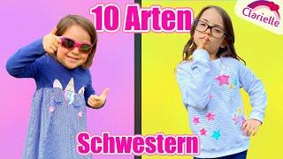 10 Arten von Schwestern | Geschwister | Clarielle