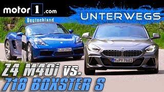 BMW Z4 M40i vs. Porsche 718 Boxster S | UNTERWEGS mit Daniel Hohmeyer