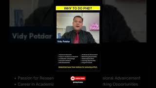 What is your reason to do a PHD ? #shorts #phd