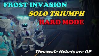 Frost Invasion SOLO TRIUMPH ON HARD MODE || Tower Defense Simulator