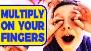 How To Do Times Tables With Fingers - Easy Way To Multiply or Multiplication Using Your Hands