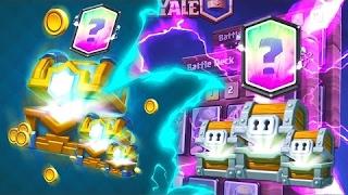 ЛЕГЕНДАРКА Clash Royale открытие 3 клановых сундуков, выпала лега!