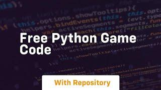 free python game code