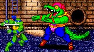 Teenage Mutant Ninja Turtles (Genesis) All Bosses (No Damage)