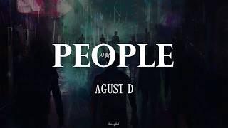 AGUST D - 사람 (People) [English Lyrics]