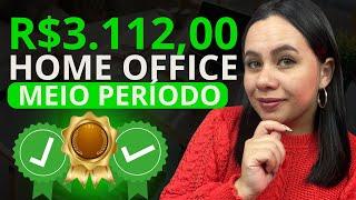 3 TRABALHOS HOME OFFICE PARA GANHAR DINHEIRO MEIO PERÍODO + certificados