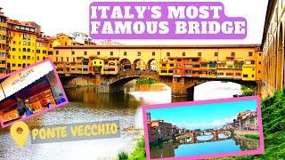 Ponte Vecchio Firenze - The Famous Old Bridge On Arno River In Florence, Italy 