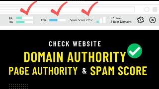 How to Check Domain Authority, Page Authority & Spam Score of a Website