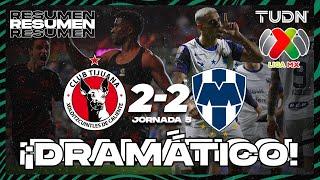 HIGHLIGHTS | Tijuana 2-2 Monterrey | Liga Mx -AP2024 - J5 | TUDN