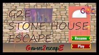 G2E Stone House Escape Walkthrough [Games2Escape]