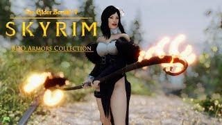 skyrim special edition BDO Armors Collection HDT showcase [HD]