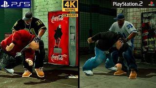 DEF JAM REMASTERED, PS5 4k 60FPS (Prototype) VS PS2 720P 30FPS