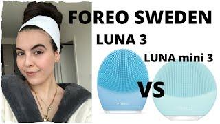 FOREO Sweden LUNA mini 3 vs. LUNA 3 | Cool features + Comparison Review