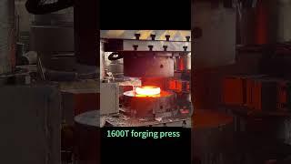 Hot forging process using 1600T forging press ▏ring rolling machine  #inductionheating