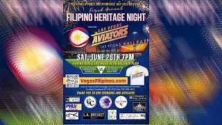 Filipino Heritage Night with the #LasvegasAviators on June 28th