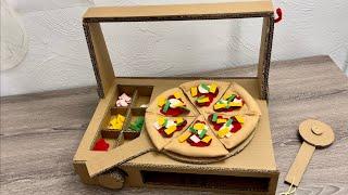 Play Cardboard Pizza oven |Happybankkycraftymom