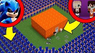 1,000,000 DE SONIC LA PELICULA .EXE VS CASA DE LAVA | ¿PODREMOS SOBREVIVIR? MINECRAFT TROLL