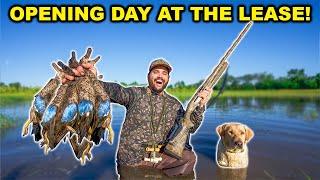 Duck Hunting OPENING DAY at the LEASE!!! (Limited Out) - Catch Clean Cook