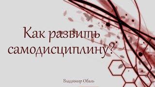 Как развить самодисциплину? Владимир Обаль