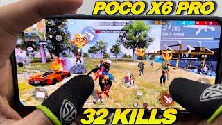 Poco x6 pro 30 day gaming test over power gaming phone 120hz smooth 1 vs 4 handcam 32 kills fast 