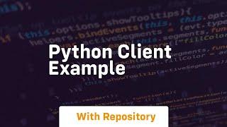 python client example