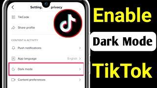 How To Get Dark Mode On TikTok Android || New Update 2023 || How To Turn on Dark Mode in TikTok