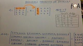 Boolean Products Of Matrices,  [Solved Example] Basic Rules & Procedure To Calculate Sum & Product