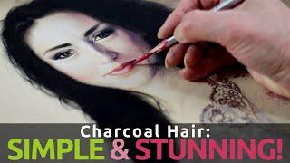 Transform Your Art: Create Stunning Stylized Hair with Charcoal