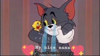 Tom hugging and crying with Quacker [Tom and Jerry Ep:97 "That's my Mommy"(1955) ]