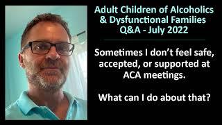 ACA/ACoA Q & A (Lou ESH) – Question 4: Safety at ACA Meetings & Working with Triggers