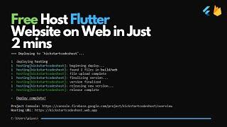 How to Host Your Website For Free !! in Just 2 mins(Flutter/any Language)