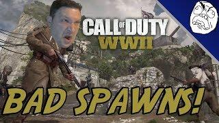Call of Duty WWII Rage Compilation: 3/1000 Bad Spawns!! (COD WW2 Rage)