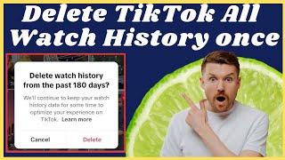 How to delete all watch history on tiktok 2024  | How to clear search and watch history on tiktok