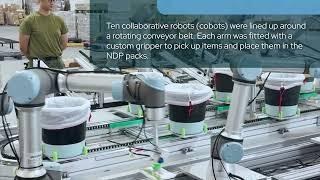 Universal Robots collaborates with NDP Pack Committee | Reduces manpower needs by 50 percent