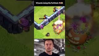 Wizard Trained By Archer Queen - COC | #clashofclans #cocshorts #shorts