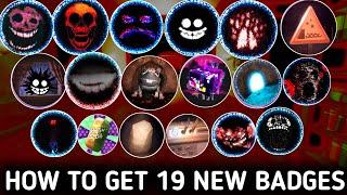 Roblox DOORS The Content Update - How To Get ALL 19 RAREST BADGES Full Tutorial Showcase